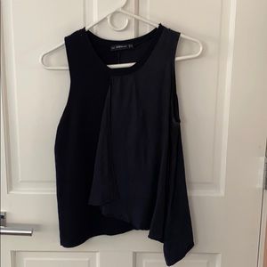 Elegant blue tank top